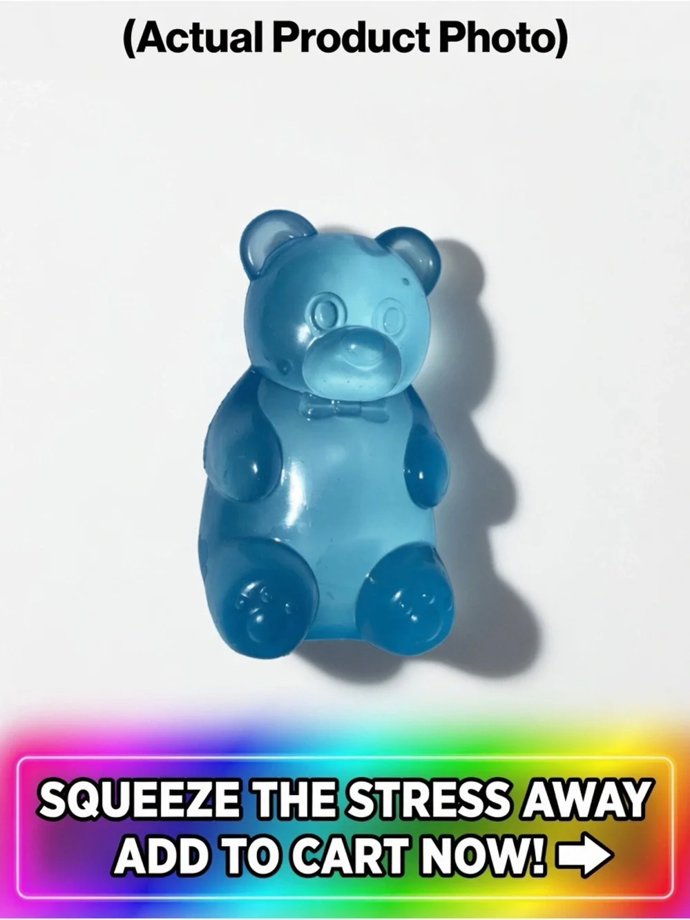 Blueberry Gummy Bear Slow Rise Viral TikTok Squeeze Toy - Stress Relief Kids Toy